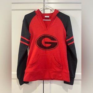 UGA Columbia V-Neck Sweatshirt
